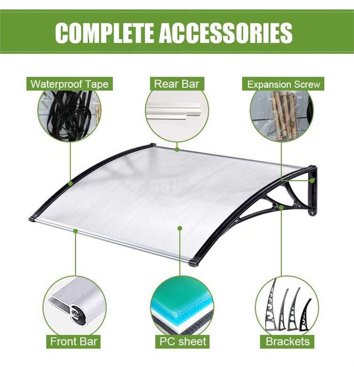 Plastic Door Awning Kits For Wholesale