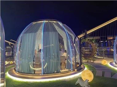 4 души Clear Geodesic Glamping Igloo Bubble Dome House