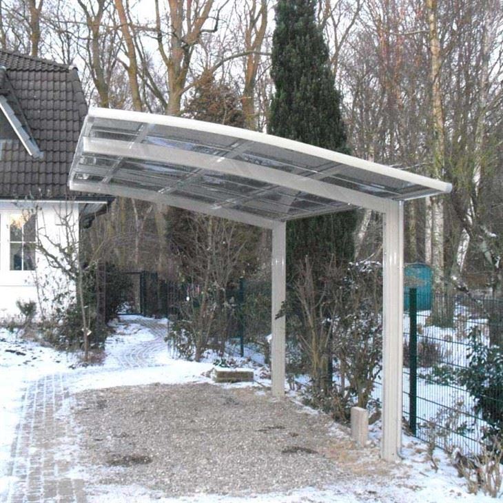 Polycarbonate Aluminum Alloy Outdoor Carports For Villa